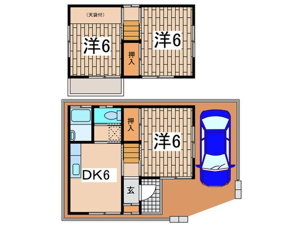 伊東邸の物件間取画像